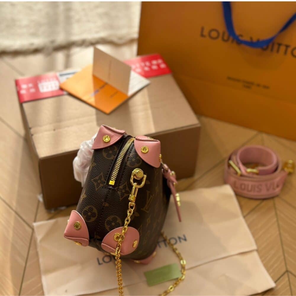 LOUIS VUITTON PEPTITE MALLE SOUPLE PEACH 20CM M45531 - Image 3