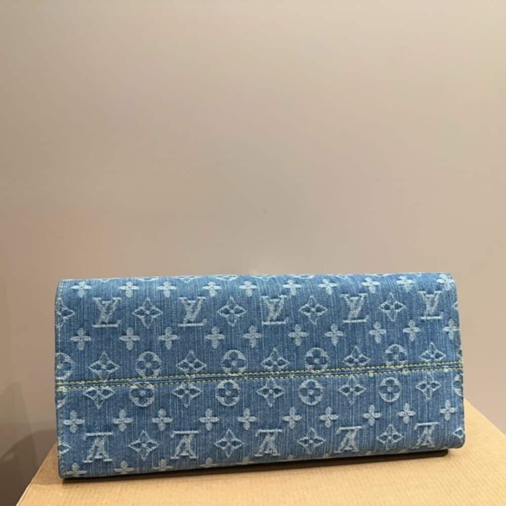 LOUIS VUITTON NEW LV REMIX ONTHEGO MM DENIM BLUE 35CM M46871 - Image 5