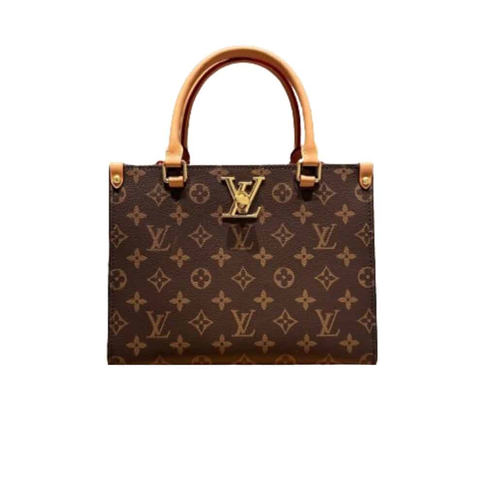 LOUIS VUITTON LOCK GO BAG MONOGRAM CANVAS 25CM
