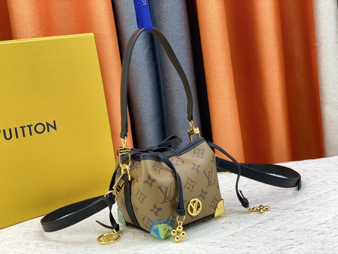 LOUIS VUITTON NÉO PURSE LV CHARMS MONOGRAM BROWN 15CM M82885 - Image 2