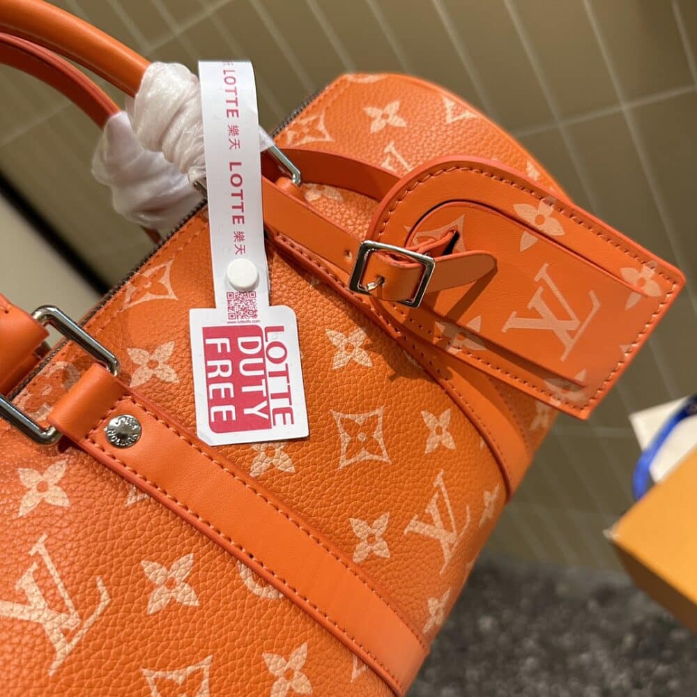 LOUIS VUITTON KEEPALL BANDOULIÈRE 25 TANGERINE 25CM M31044 - Image 3