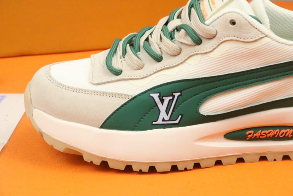 LOUIS VUITTON COLORBLOCK MEN SNEAKER BEIGE - Image 7