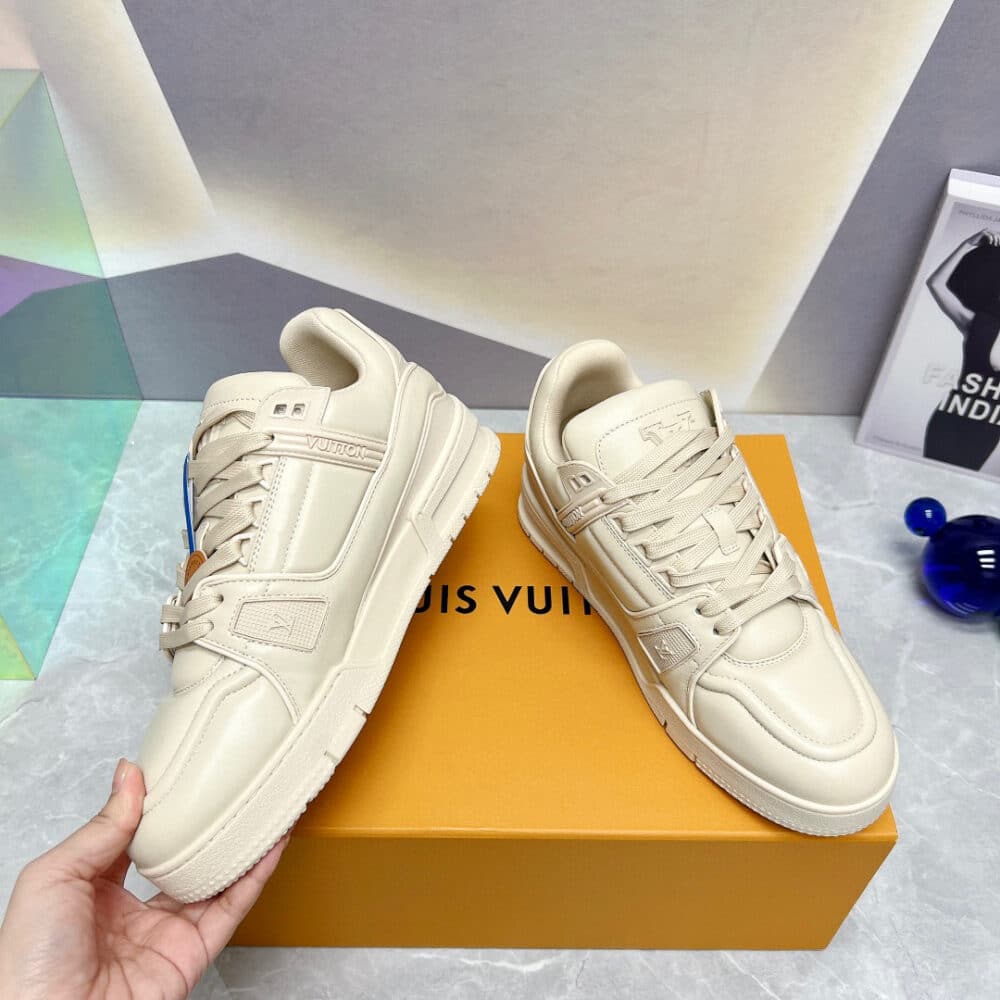 LOUIS VUITTON LV TRAINERS BEIGE 1AC5BQ - Image 4