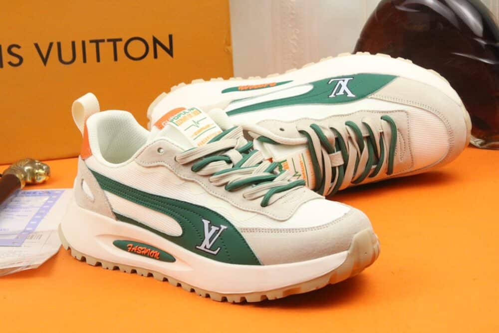 LOUIS VUITTON COLORBLOCK MEN SNEAKER BEIGE - Image 5