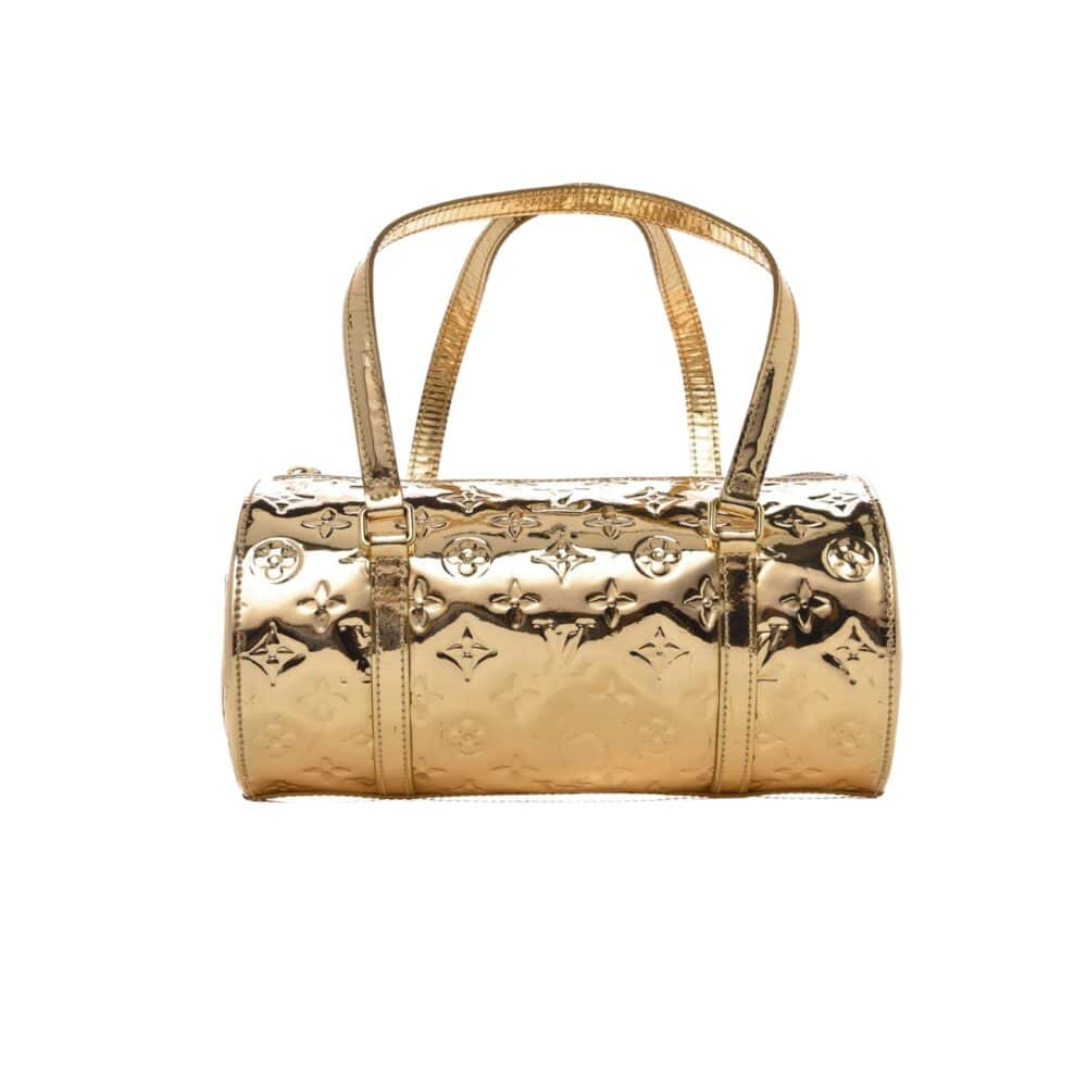 LOUIS VUITTON PAPILLON MIROIRE HANDBAG GOLD 30CM M95270
