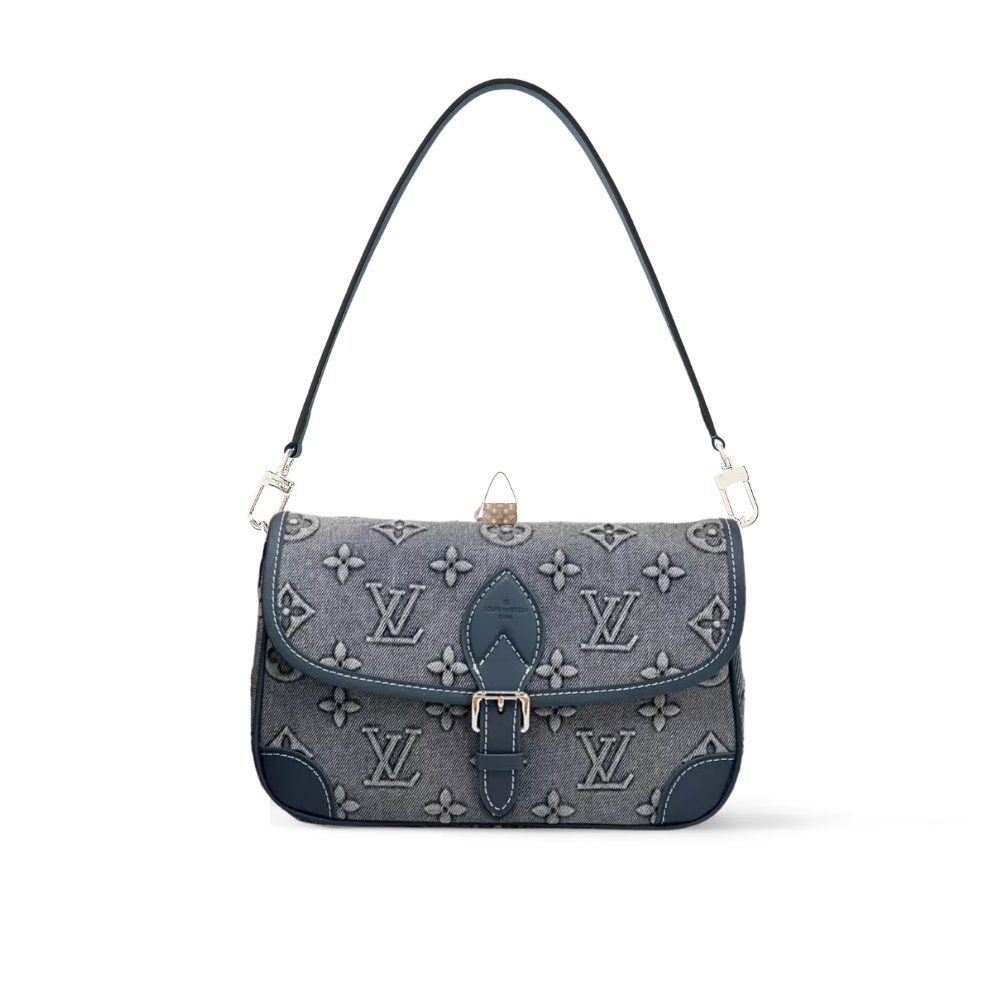 LOUIS VUITTON DIANE MONOGRAM DENIM BLUE 24CM
