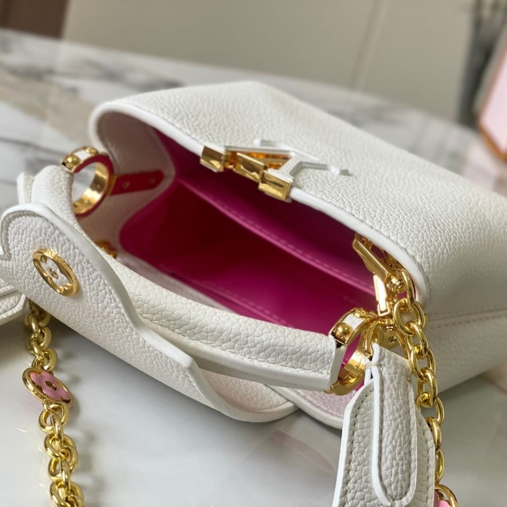 LOUIS VUITTON CAPUCINES MINI WHITE 21CM M23718 - Image 9