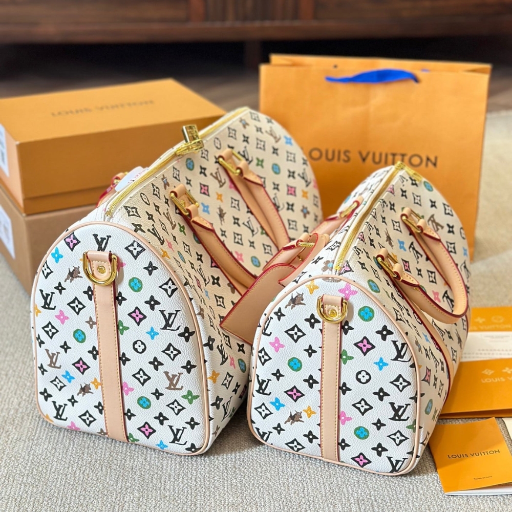 Alternative view of LOUIS VUITTON KEEPALL BANDOULIÈRE VANILLA 40CM M25233