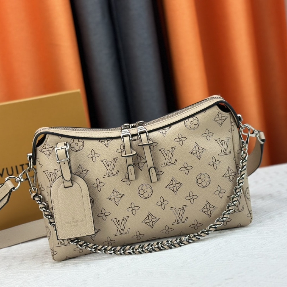 Alternative view of LOUIS VUITTON HAND IT ALL PM GALET GRAY 29CM M24255