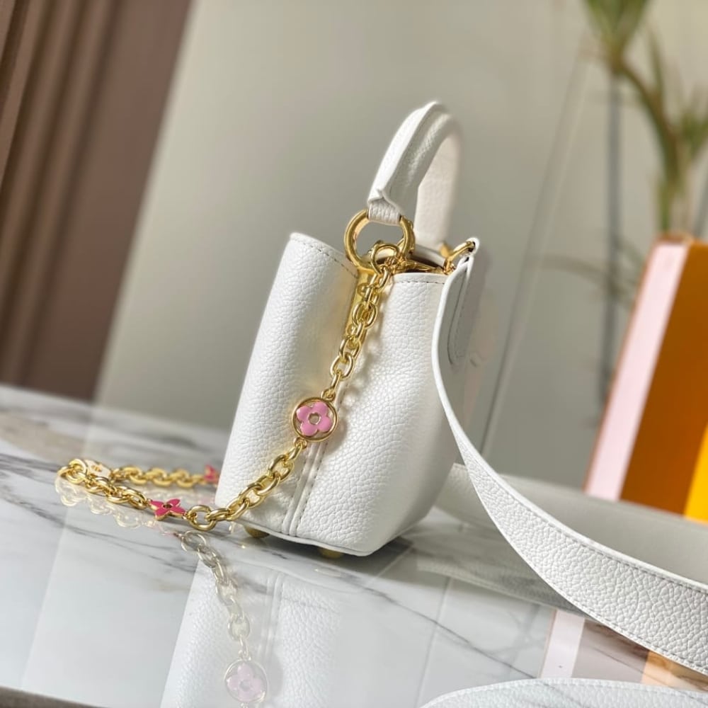 LOUIS VUITTON CAPUCINES MINI WHITE 21CM M23718 - Image 3