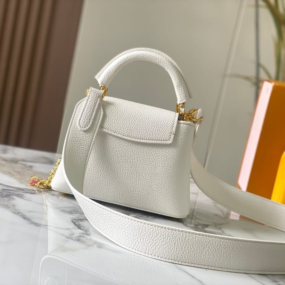 LOUIS VUITTON CAPUCINES MINI WHITE 21CM M23718 - Image 4