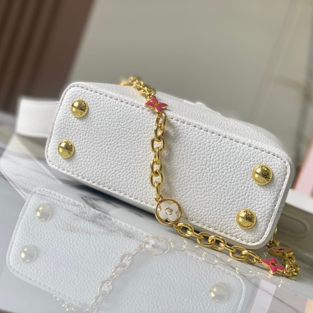 LOUIS VUITTON CAPUCINES MINI WHITE 21CM M23718 - Image 5