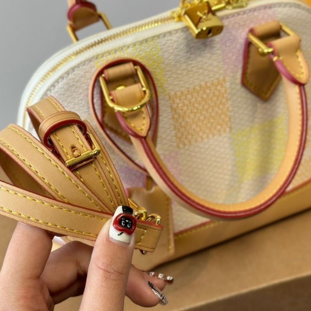 Louis Vuitton Alma BB Damier Canvas Peach 23Cm N40516 - Image 5