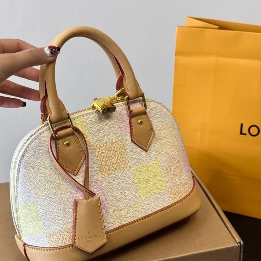 Louis Vuitton Alma BB Damier Canvas Peach 23Cm N40516 - Image 4