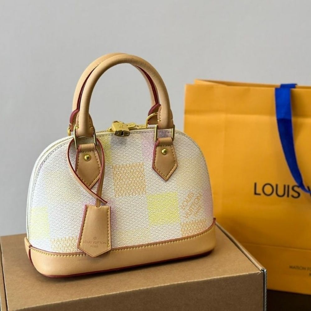 Alternative view of Louis Vuitton Alma BB Damier Canvas Peach 23Cm N40516