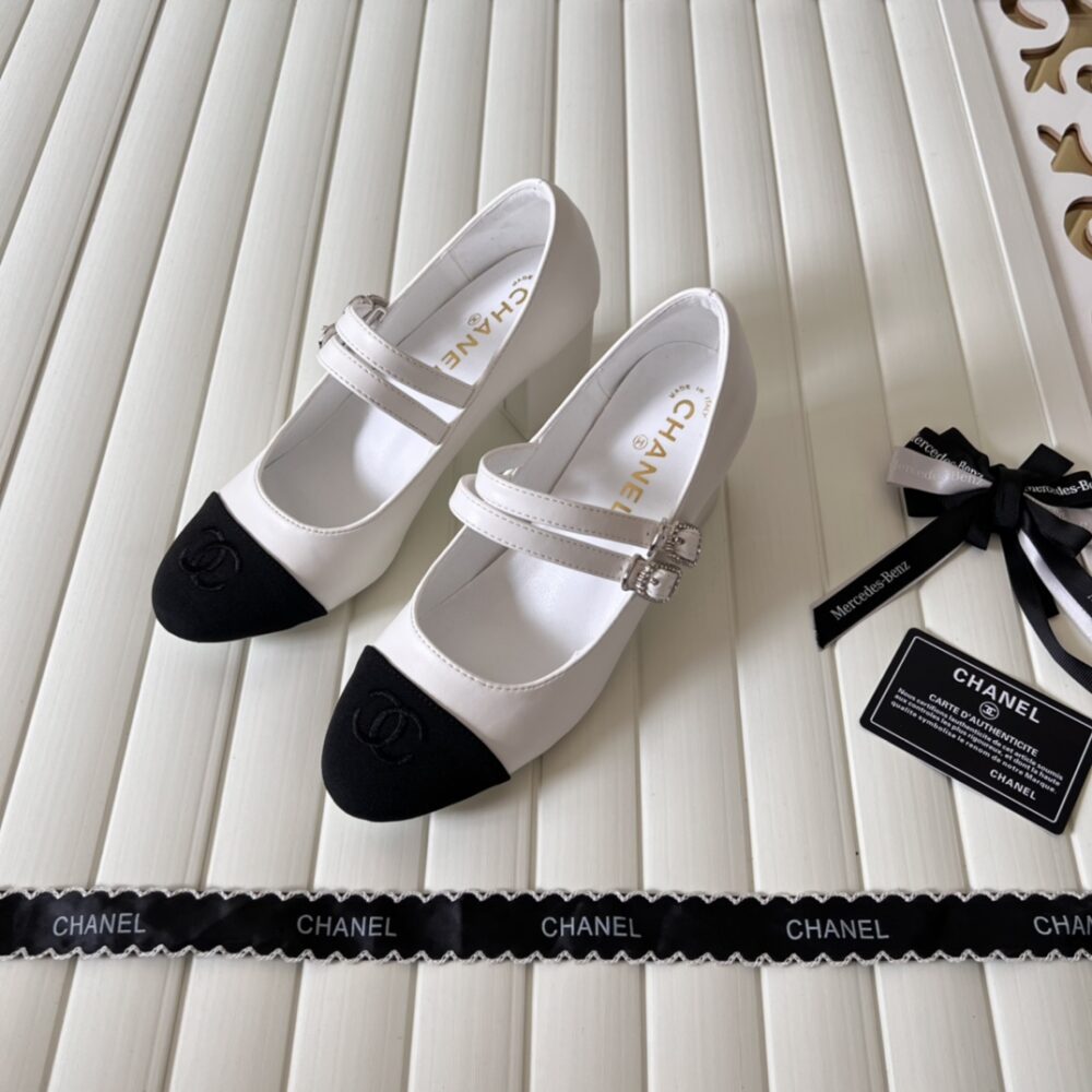 CHANEL MARY JANES AND GROSGRAIN WHITE G45696 B16524 NX269 - Image 2
