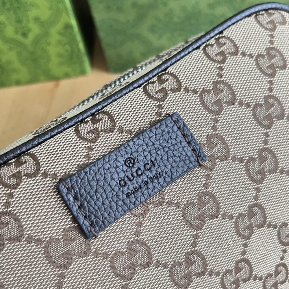 GUCCI GG CANVAS WAISTBAG BEIGE EBONY 22CM 449174 KY9KN 9886 - Image 5