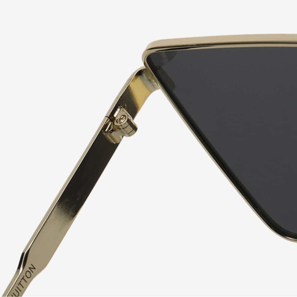 LOUIS VUITTON CYCLONE METAL SUNGLASSES GOLD HARDWARE BLACK Z1700U - Image 3