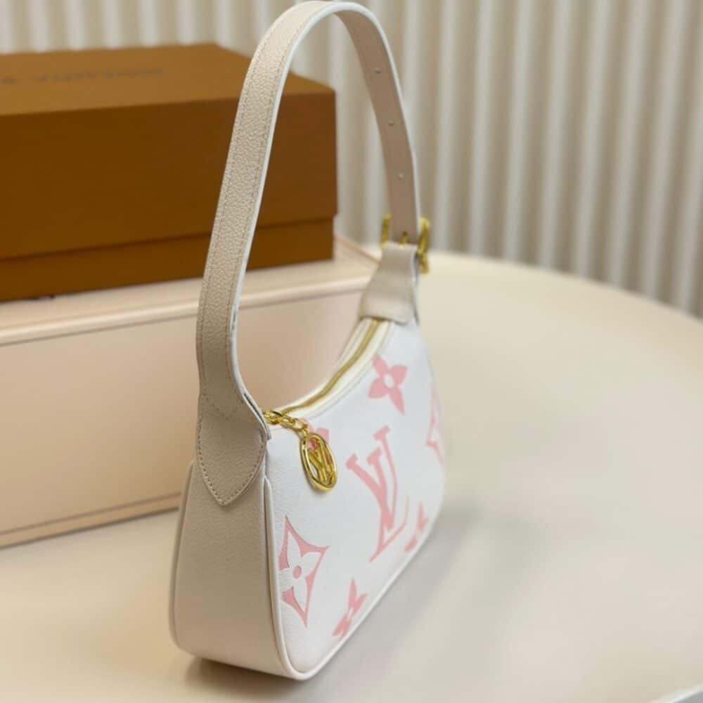 LOUIS VUITTON MINI MOON BAG IN LATTE WHITE AND CHAMALLOW PINK 21CM M24108 - Image 3