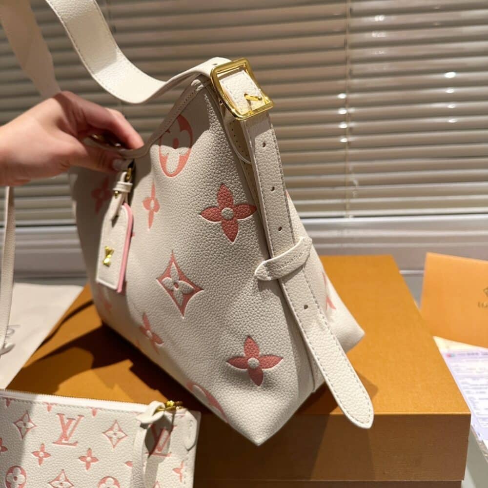 LOUIS VUITTON CARRYALL PM BICOLOUR MONOGRAM EMPREINTE LEATHER 30CM M24141 - Image 3