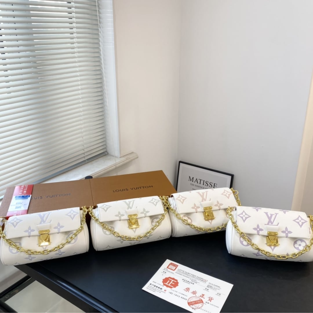 LOUIS VUITTON FAVORITE BICOLOR MONOGRAM LATTE AND MATCHA 24CM M46842 - Image 3