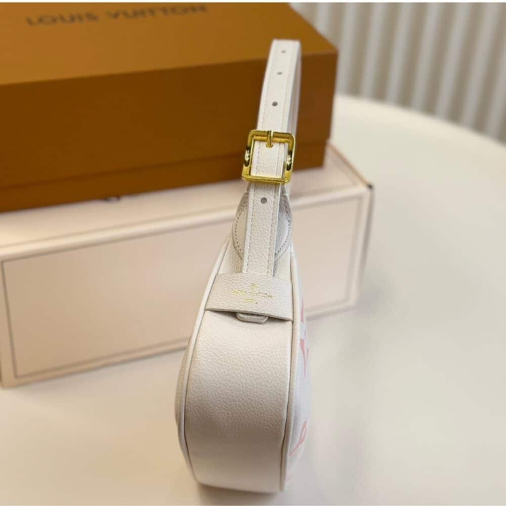 LOUIS VUITTON MINI MOON BAG IN LATTE WHITE AND CHAMALLOW PINK 21CM M24108 - Image 4