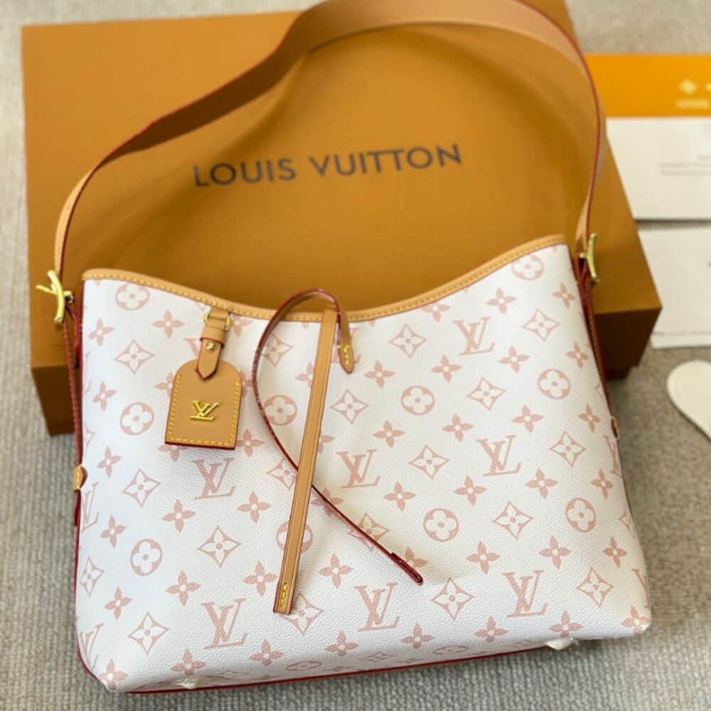 LOUIS VUITTON CARRYALL PM BAG PINK 30CM - Image 4
