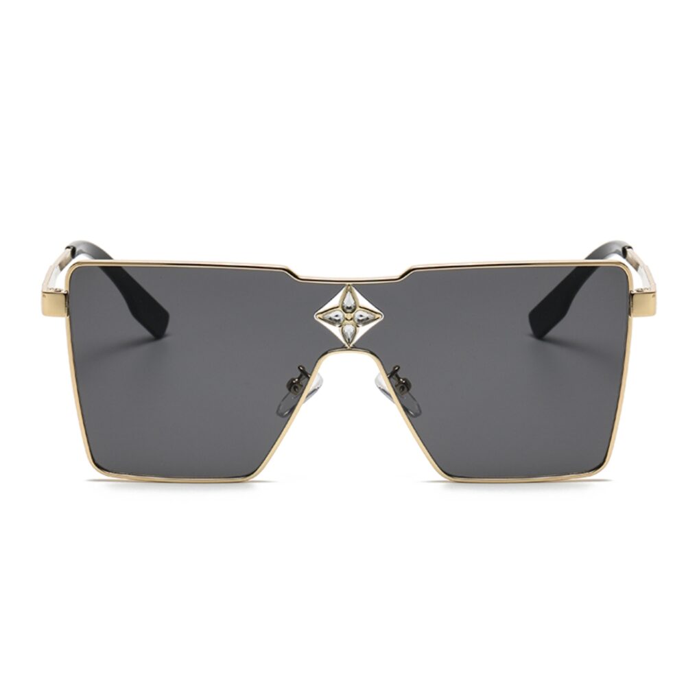 LOUIS VUITTON CYCLONE METAL SUNGLASSES GOLD HARDWARE BLACK Z1700U - Image 6