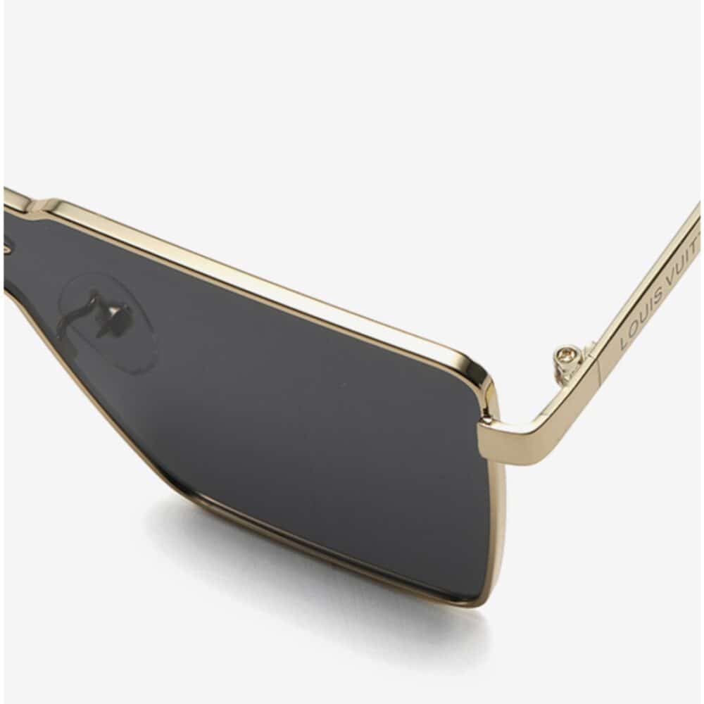 LOUIS VUITTON CYCLONE METAL SUNGLASSES GOLD HARDWARE BLACK Z1700U - Image 5