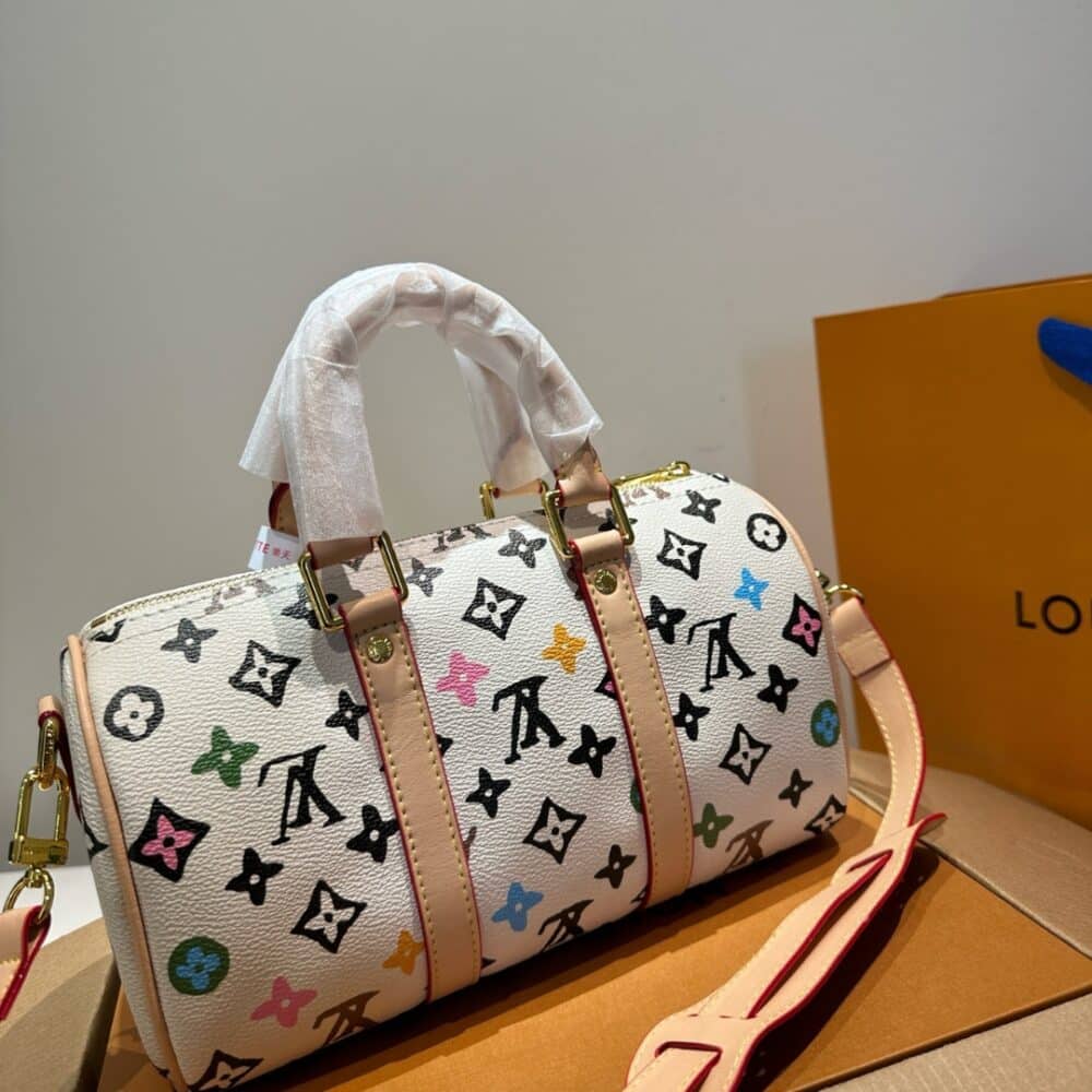 LOUIS VUITTON SPEEDY 25 HANDBAG MONOGRAM CANVAS IN MULTICOLOR 25CM - Image 6