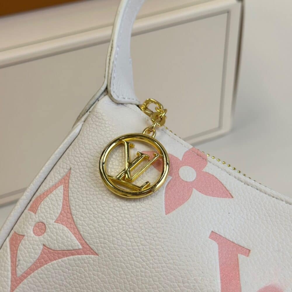 LOUIS VUITTON MINI MOON BAG IN LATTE WHITE AND CHAMALLOW PINK 21CM M24108 - Image 6