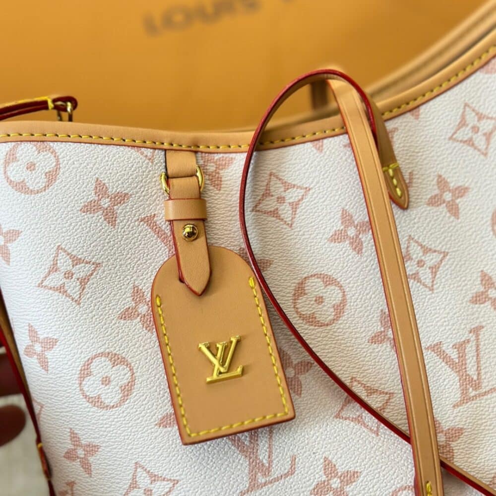 LOUIS VUITTON CARRYALL PM BAG PINK 30CM - Image 6