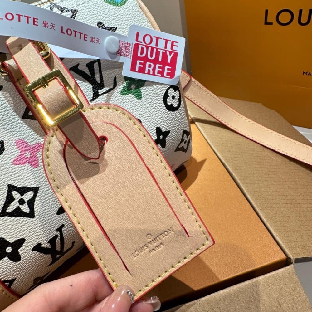 LOUIS VUITTON SPEEDY 25 HANDBAG MONOGRAM CANVAS IN MULTICOLOR 25CM - Image 7