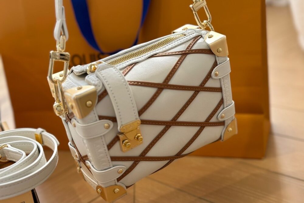 LOUIS VUITTON SIDE TRUNK PM CRÈME NOISETTE 18CM M25216 - Image 3