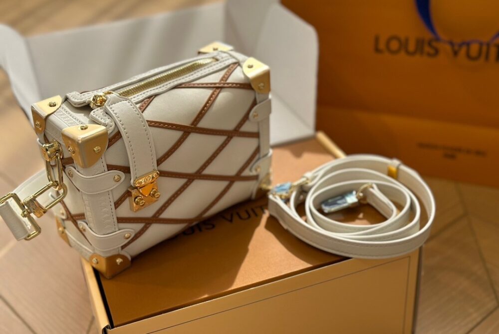 LOUIS VUITTON SIDE TRUNK PM CRÈME NOISETTE 18CM M25216 - Image 4