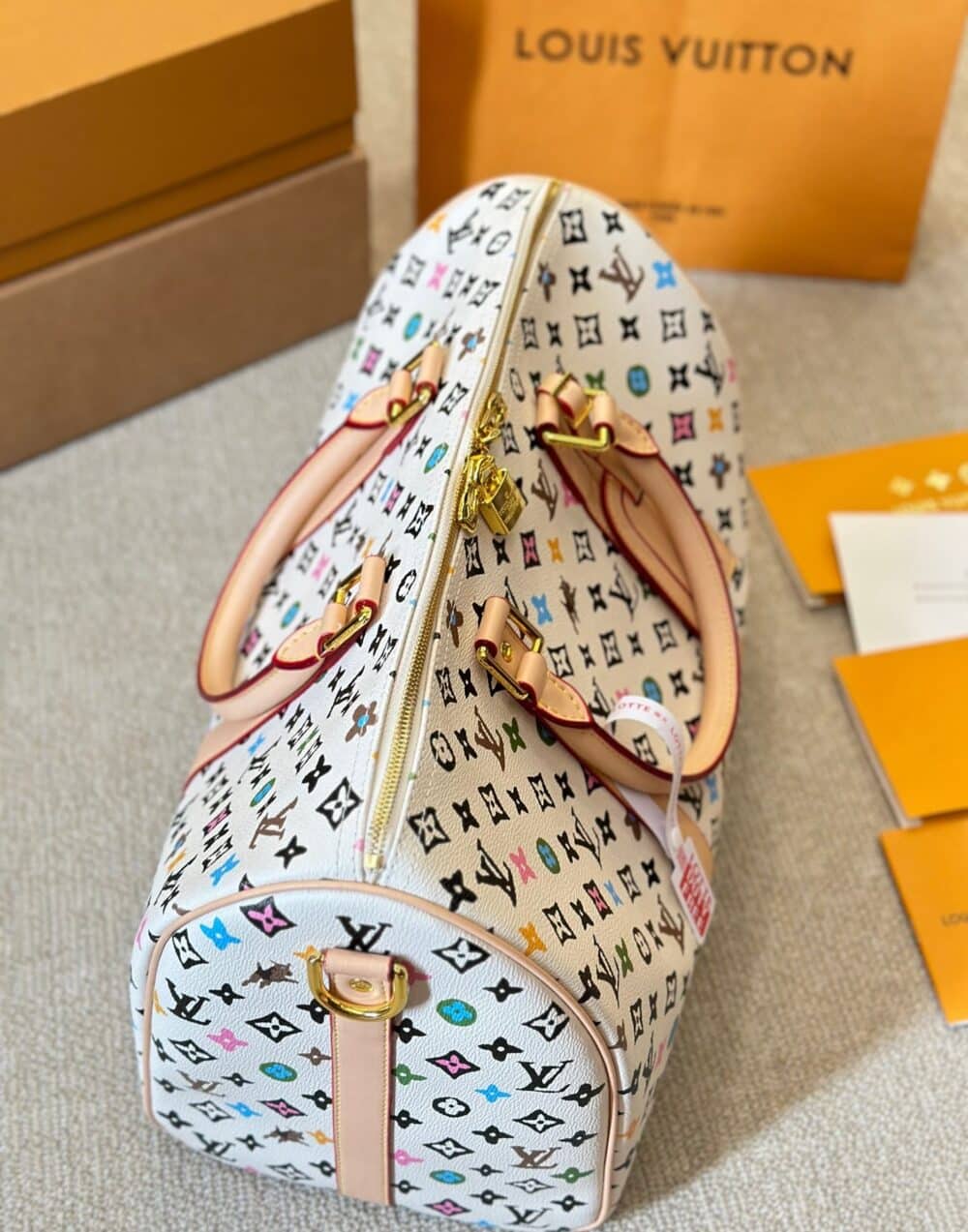 LOUIS VUITTON KEEPALL BANDOULIÈRE VANILLA 40CM M25233 - Image 4