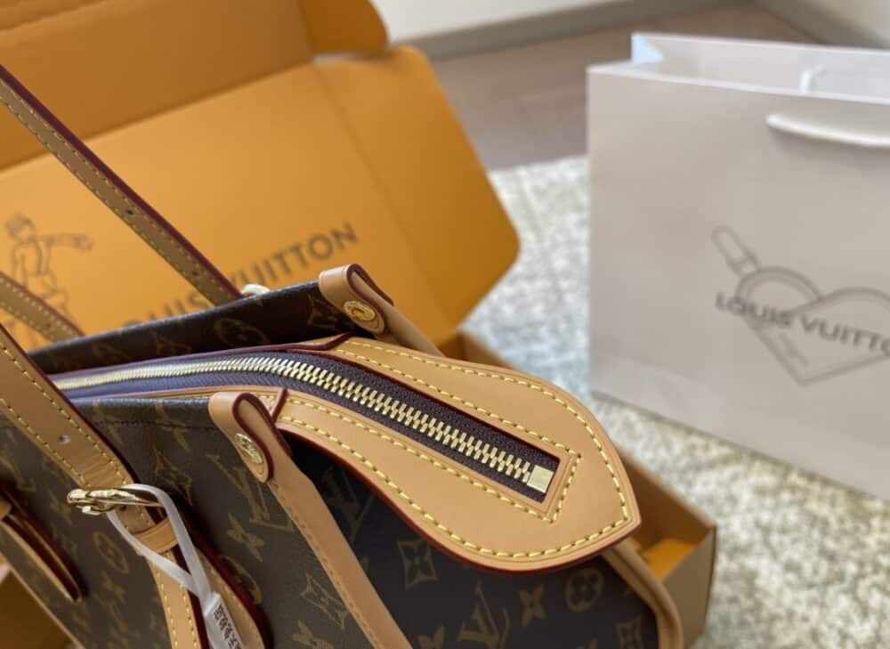 LOUIS VUITTON POPINCOURT HART TOTE HANDBAG MONOGRAM CANVAS 28CM M40007 - Image 4