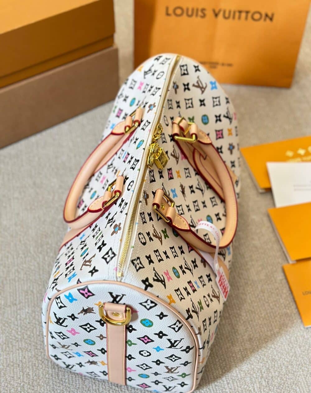 LOUIS VUITTON KEEPALL BANDOULIÈRE VANILLA 40CM M25233 - Image 5