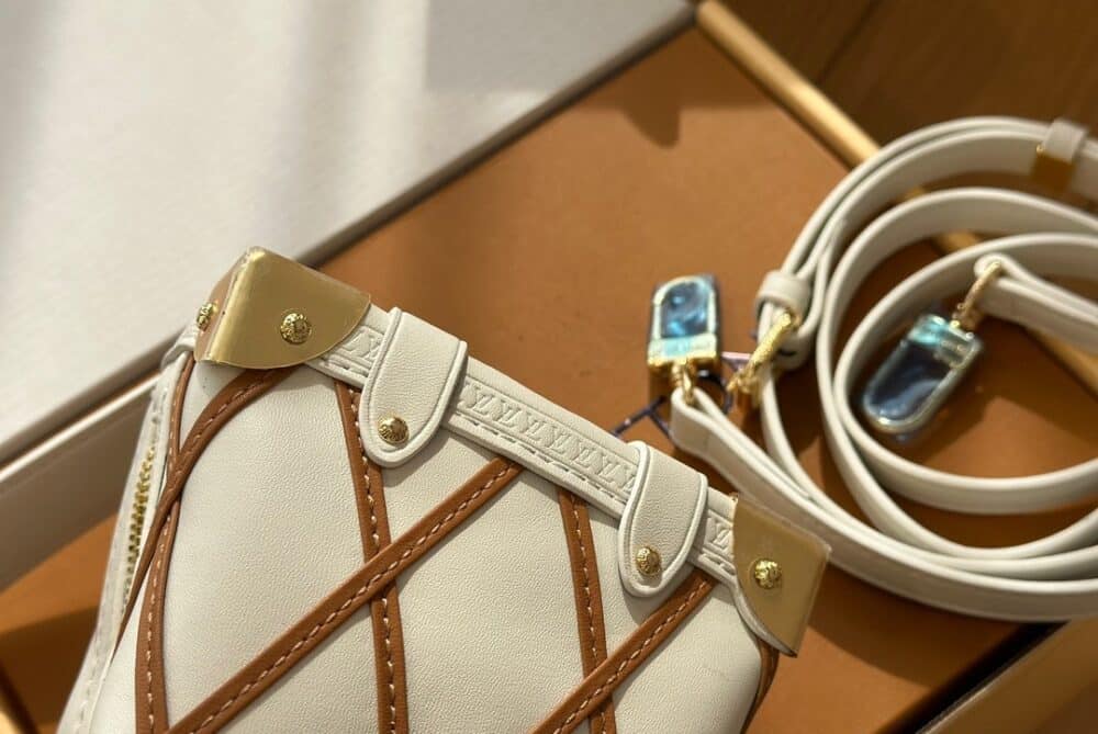 LOUIS VUITTON SIDE TRUNK PM CRÈME NOISETTE 18CM M25216 - Image 5
