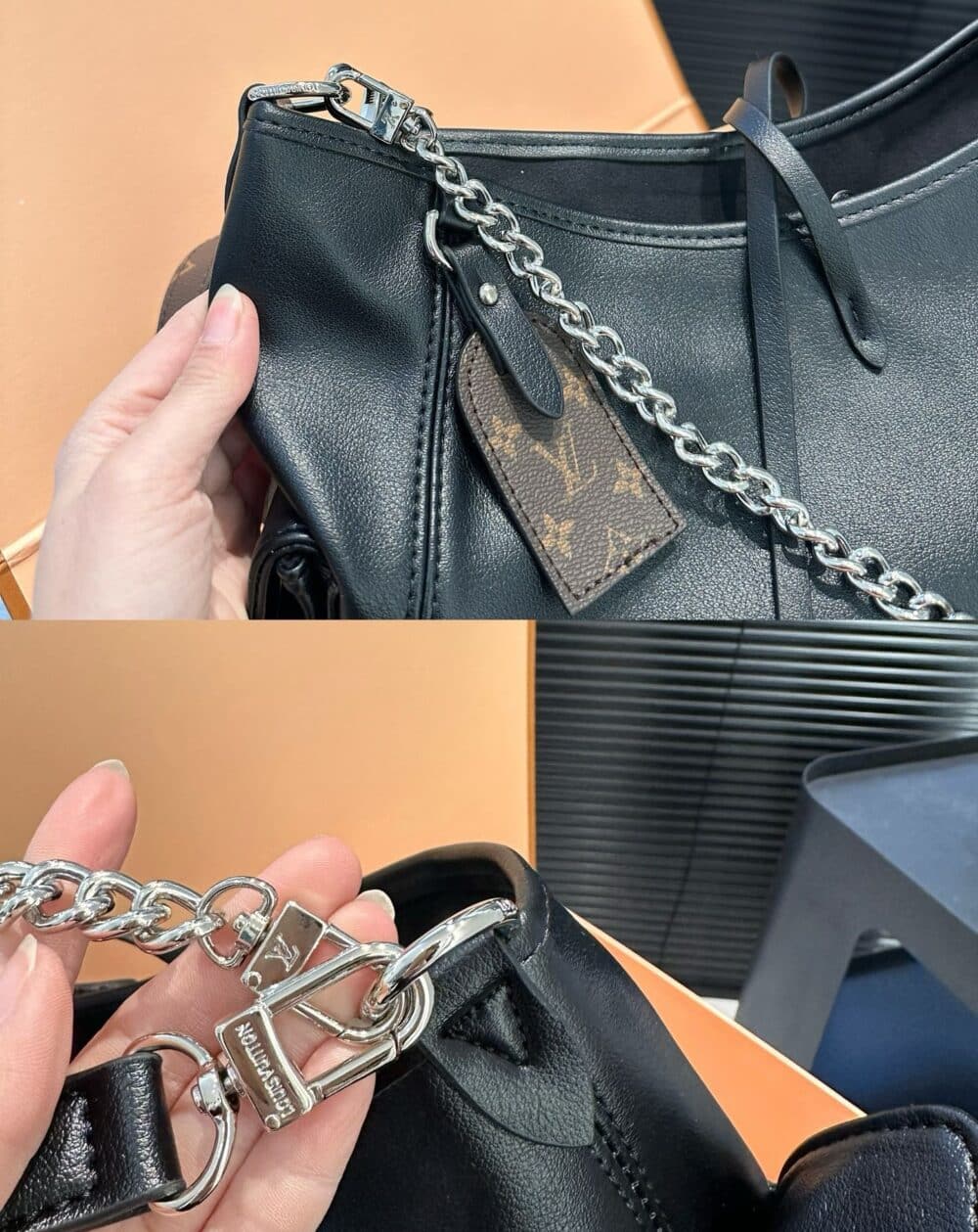 LOUIS VUITTON CARRYALL CARGO PM BAG BLACK 33CM M24861 - Image 9