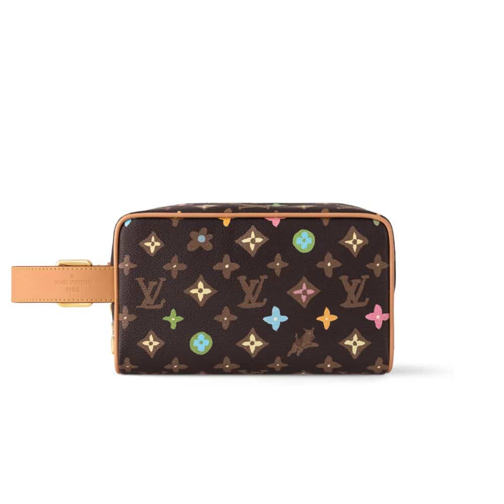 LOUIS VUITTON LOCKER DOPP KIT MONOGRAM CRAGGY CHOCOLATE 28CM M47069