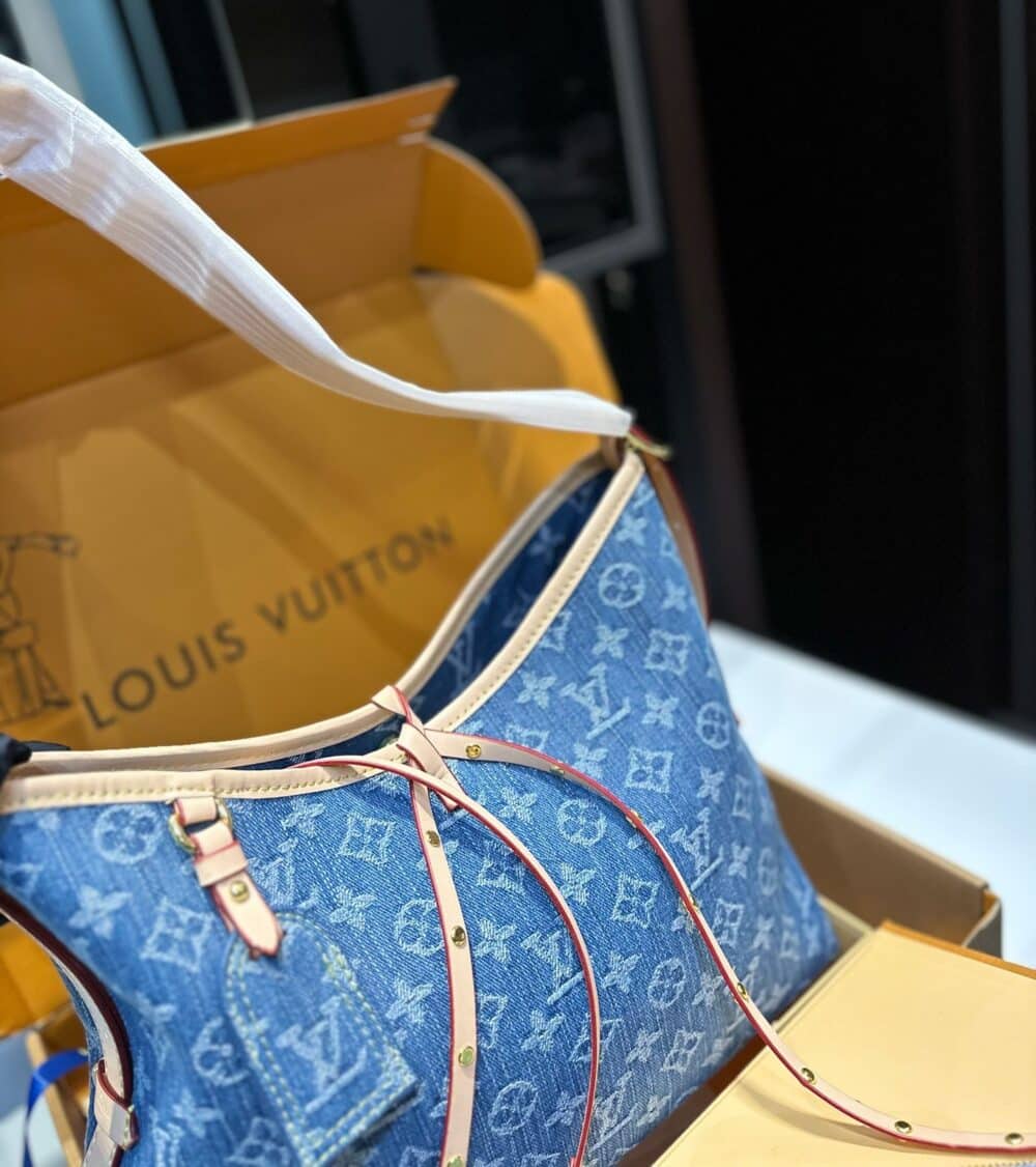 LOUIS VUITTON CARRYALL PM DENIM BLUE 28CM M46855 - Image 6