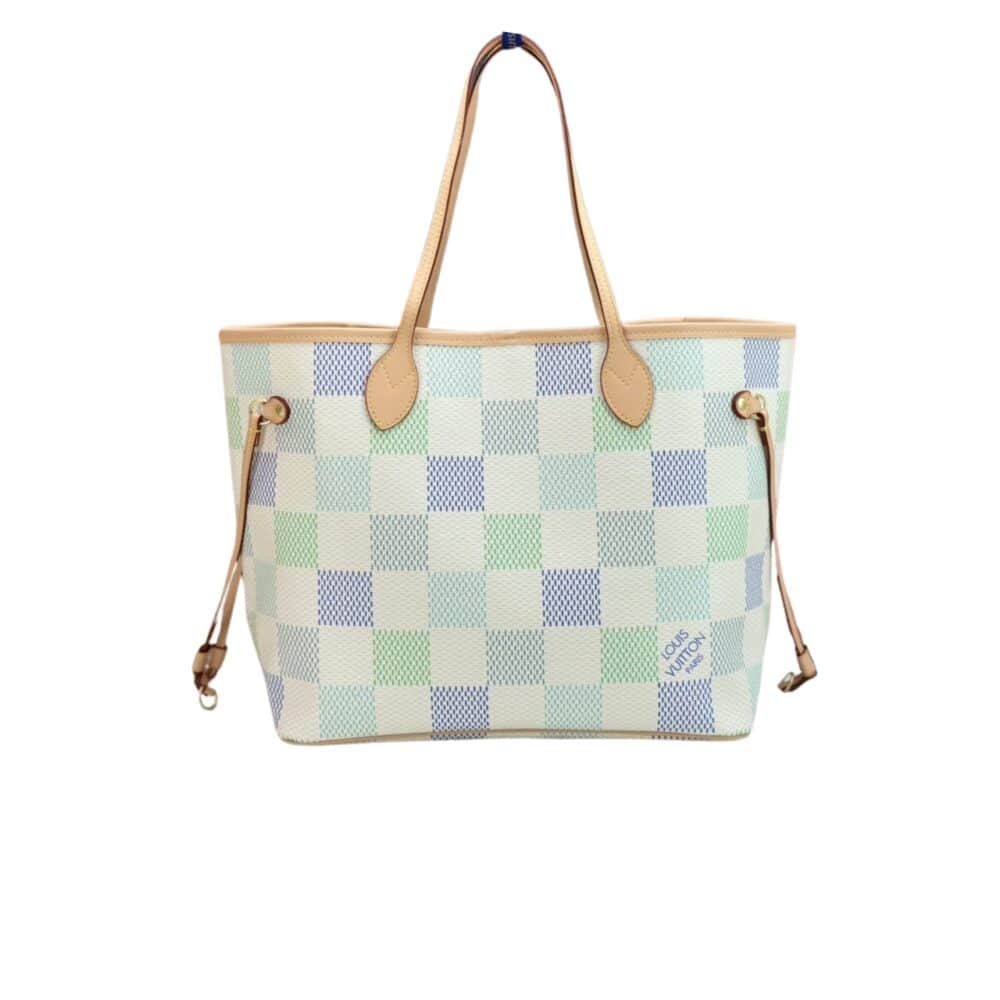 LOUIS VUITTON NEVERFULL DAMIER CANVAS PISTACHIO 31CM