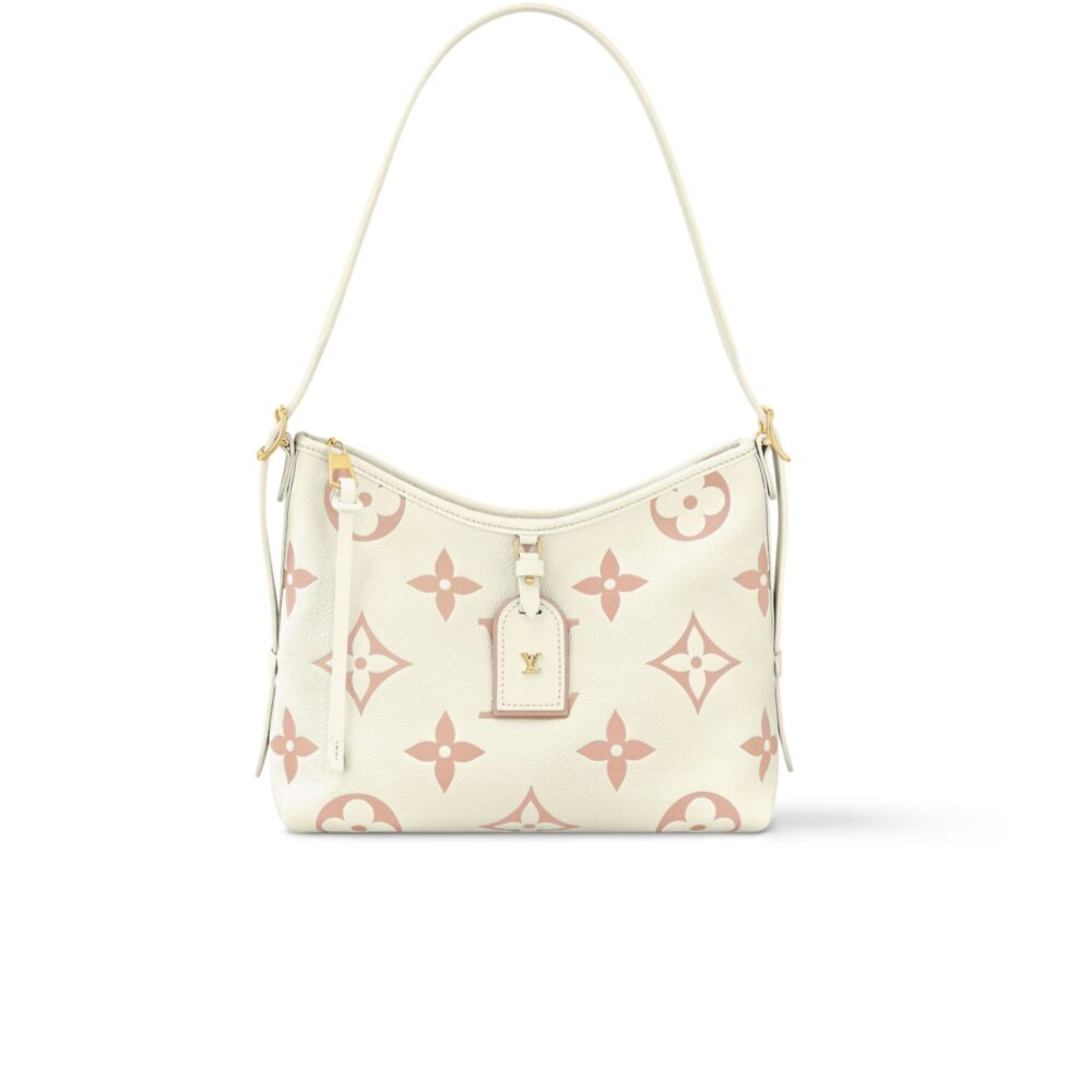 LOUIS VUITTON CARRYALL PM BICOLOUR MONOGRAM EMPREINTE LEATHER 30CM M24141