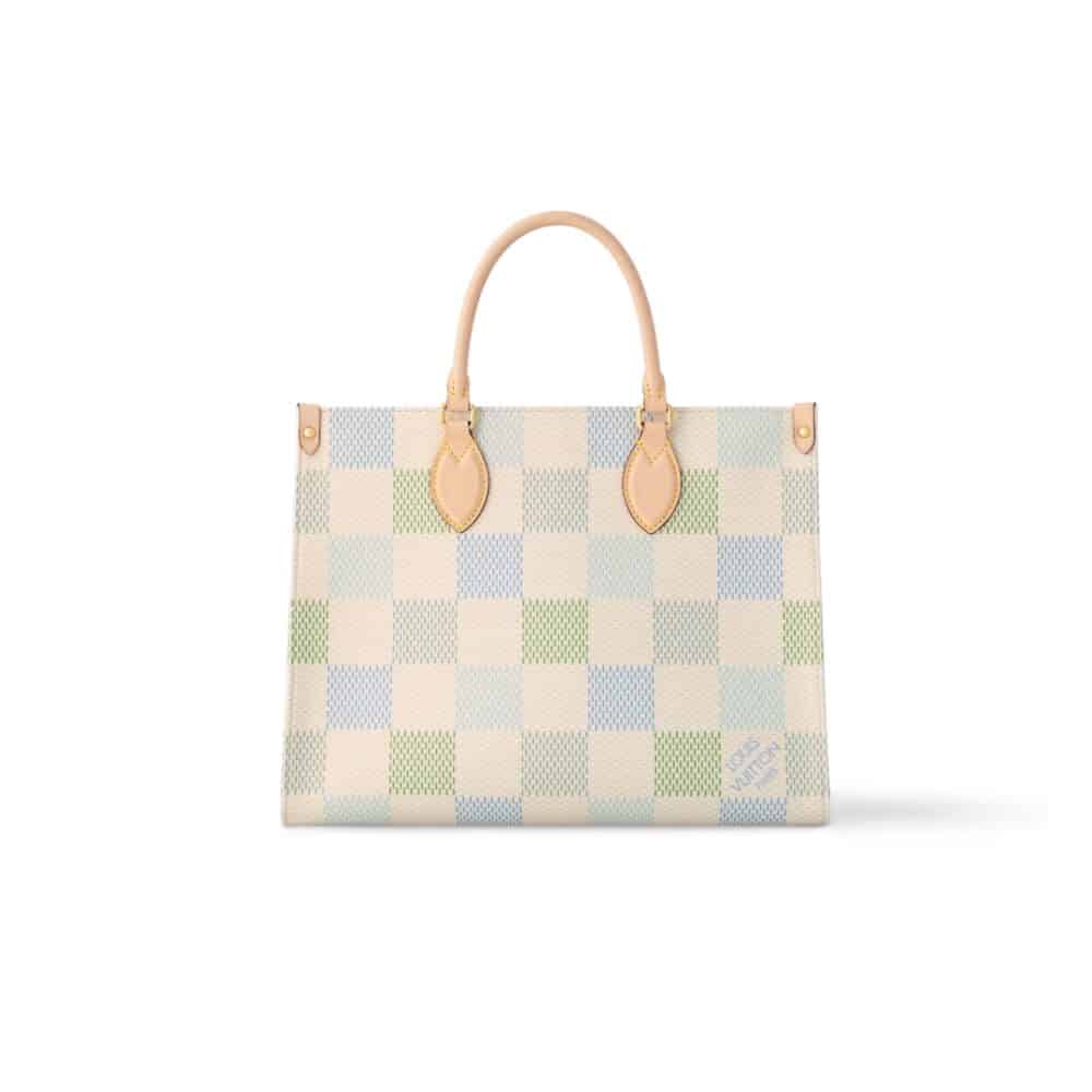 LOUIS VUITTON ONTHEGO MM AUTRES TOILES DAMIER PISTACHIO 34CM N40518