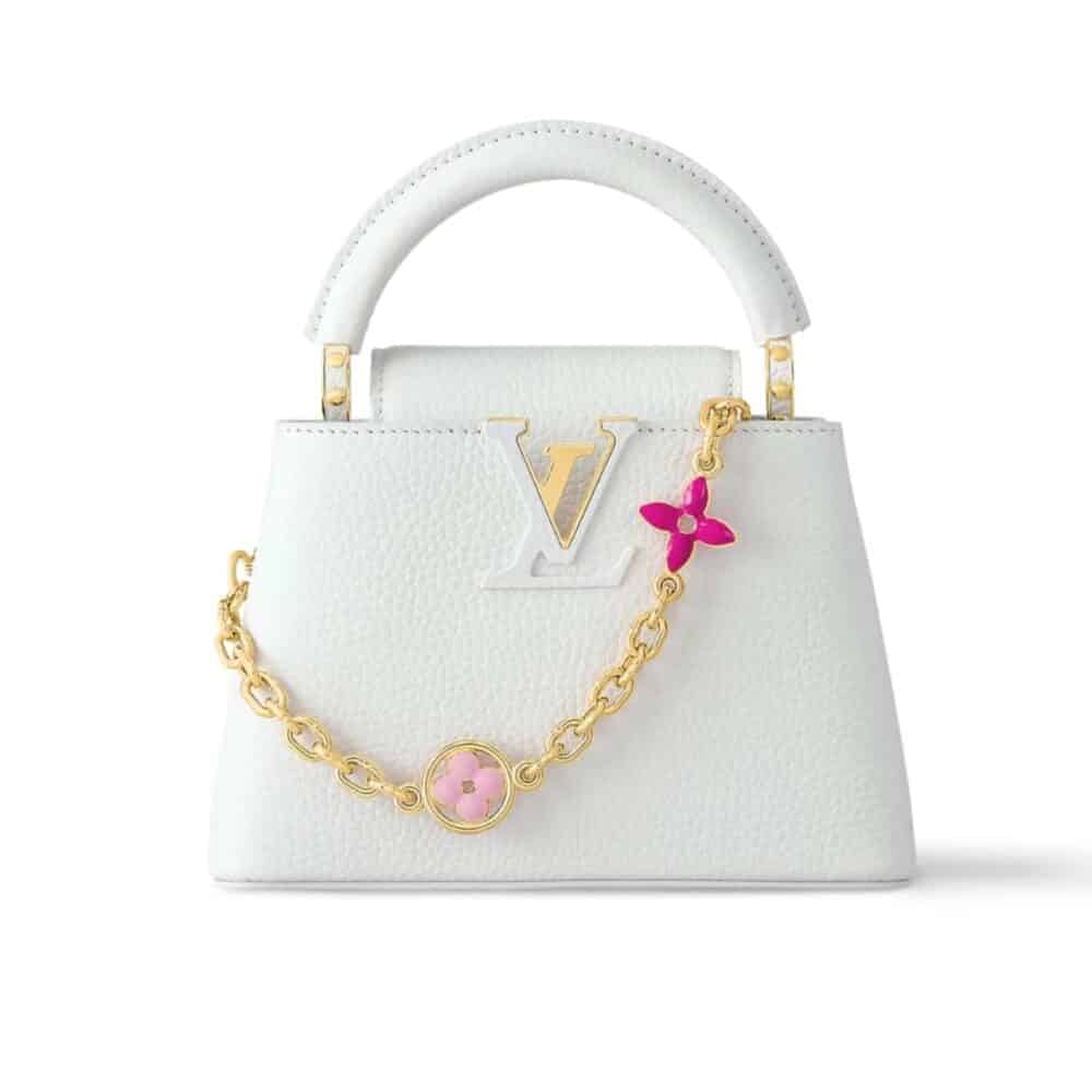 LOUIS VUITTON CAPUCINES MINI WHITE 21CM M23718