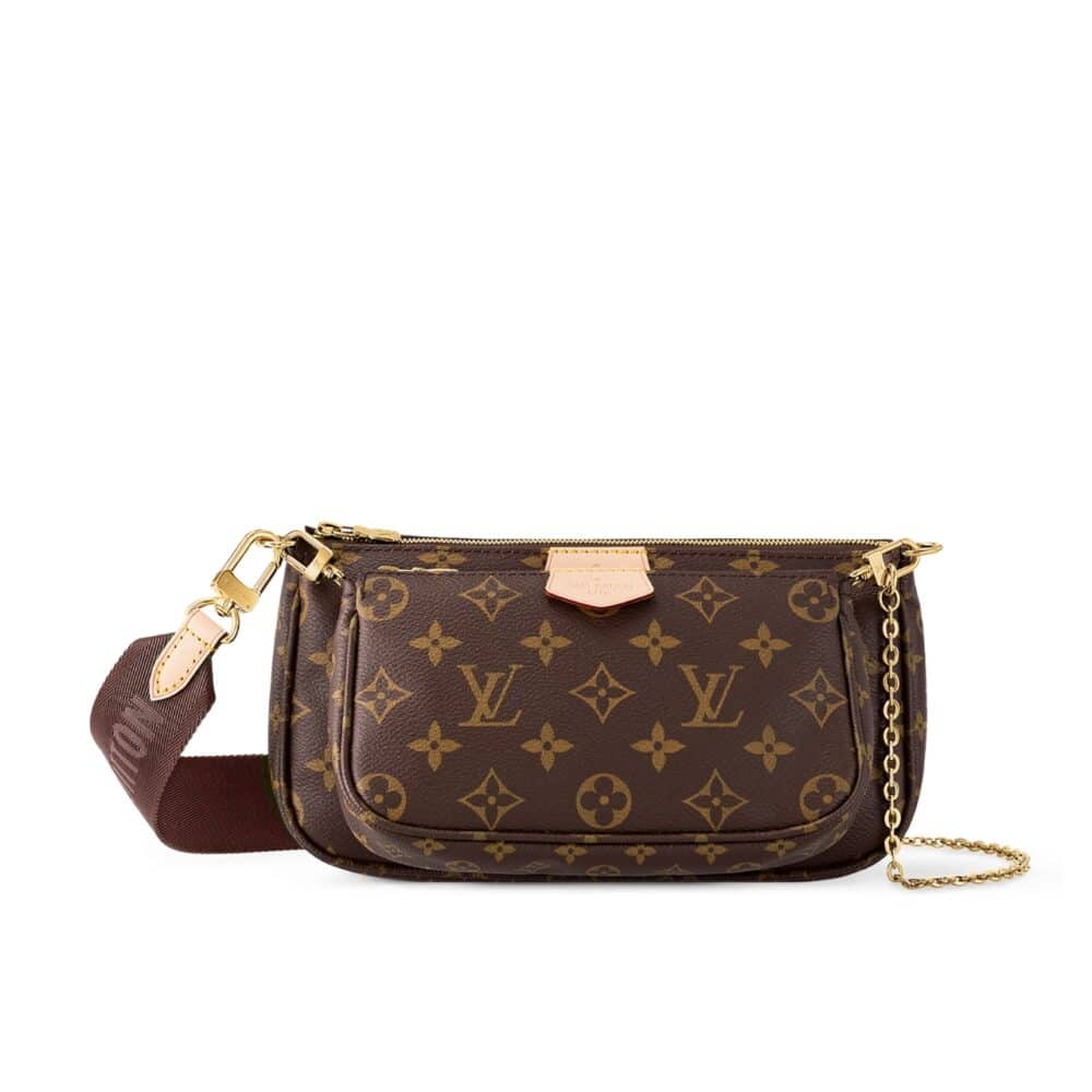 LOUIS VUITTON MULTI POCHETTE ACCESSOIRES BROWN 24CM