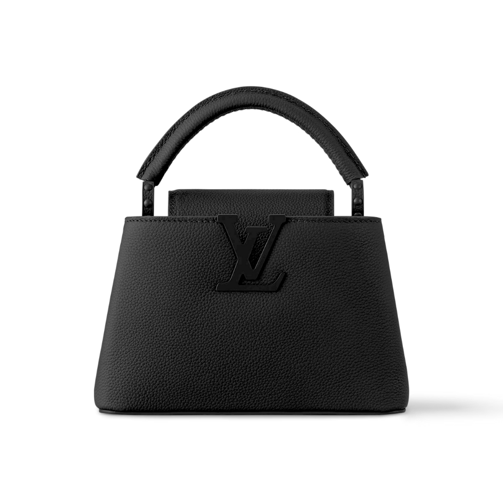 LOUIS VUITTON CAPUCINES MINI MATTE BLACK 21CM