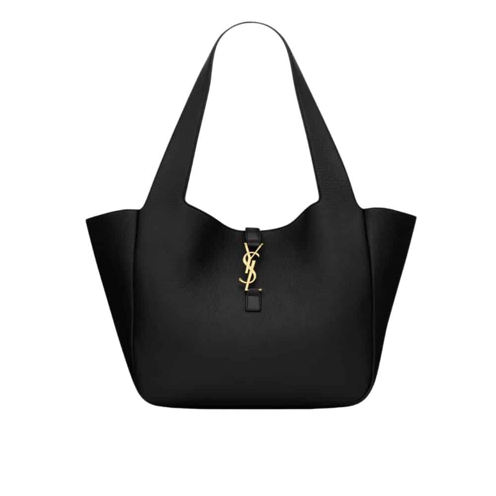 SAINT LAURENT LE 5 À 7 BEA IN GRAINED LEATHER BLACK 50CM 763435AADUU1000