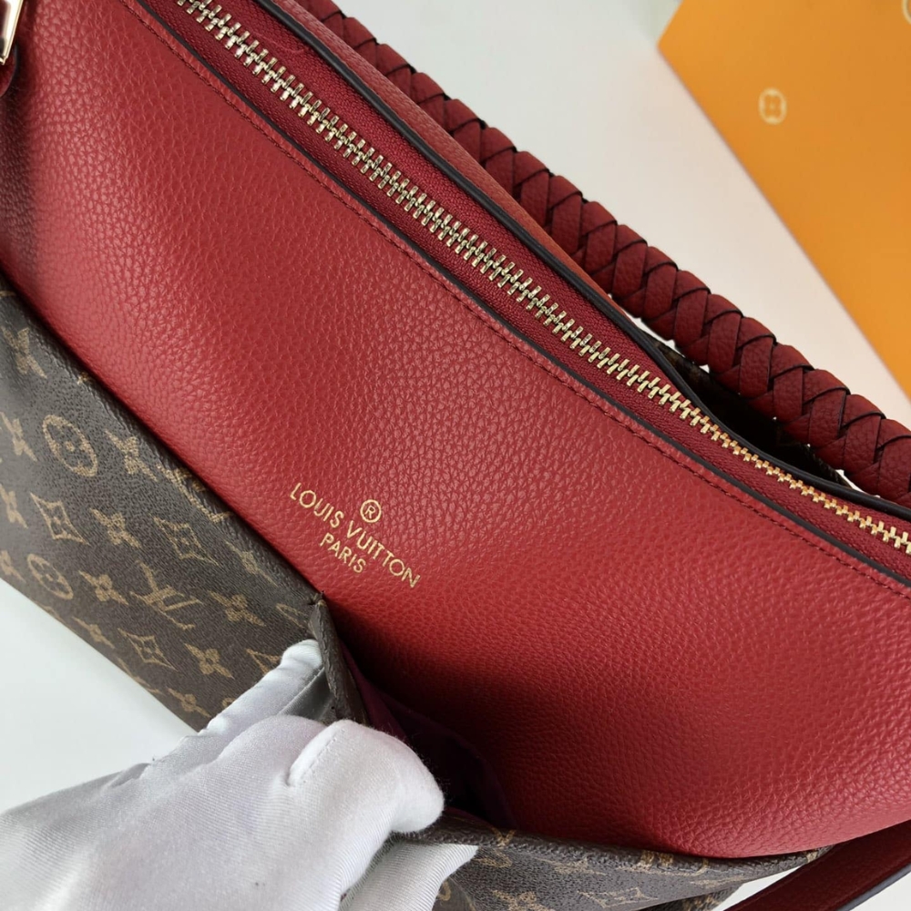 Louis Vuitton Maida Hobo Handbag Monogram Tuilerie Bezas Red 33Cm M43798 - Image 6